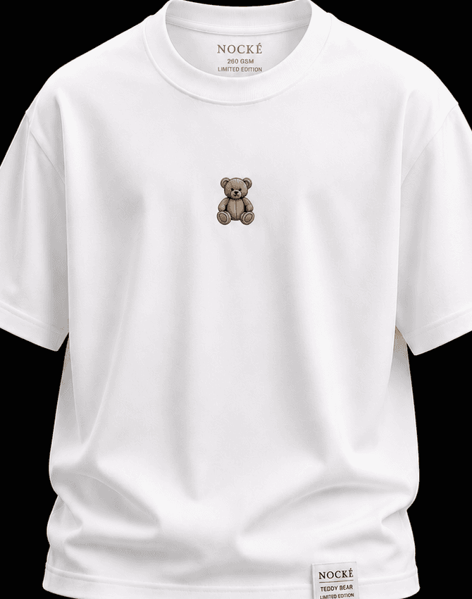 Teddy Bear Tee in White